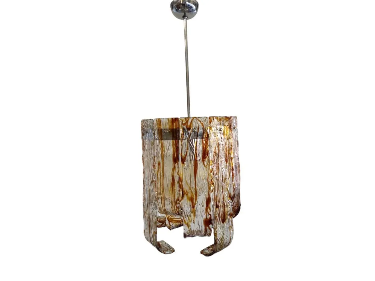 Vintage Murano glass chandelier (1970s), image