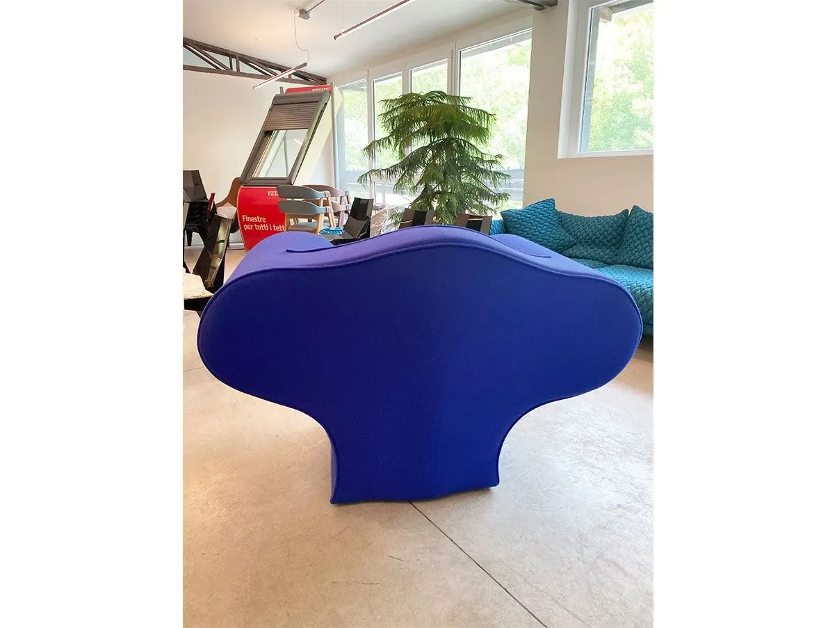Poltrona imbottita Soft Big Easy (tessuto blu) 1