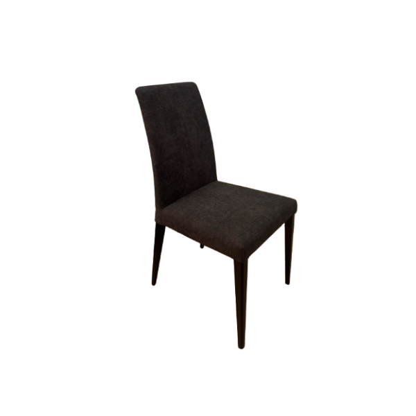Sedia imbottita Tailor in legno massello di rovere nero, Scavolini image