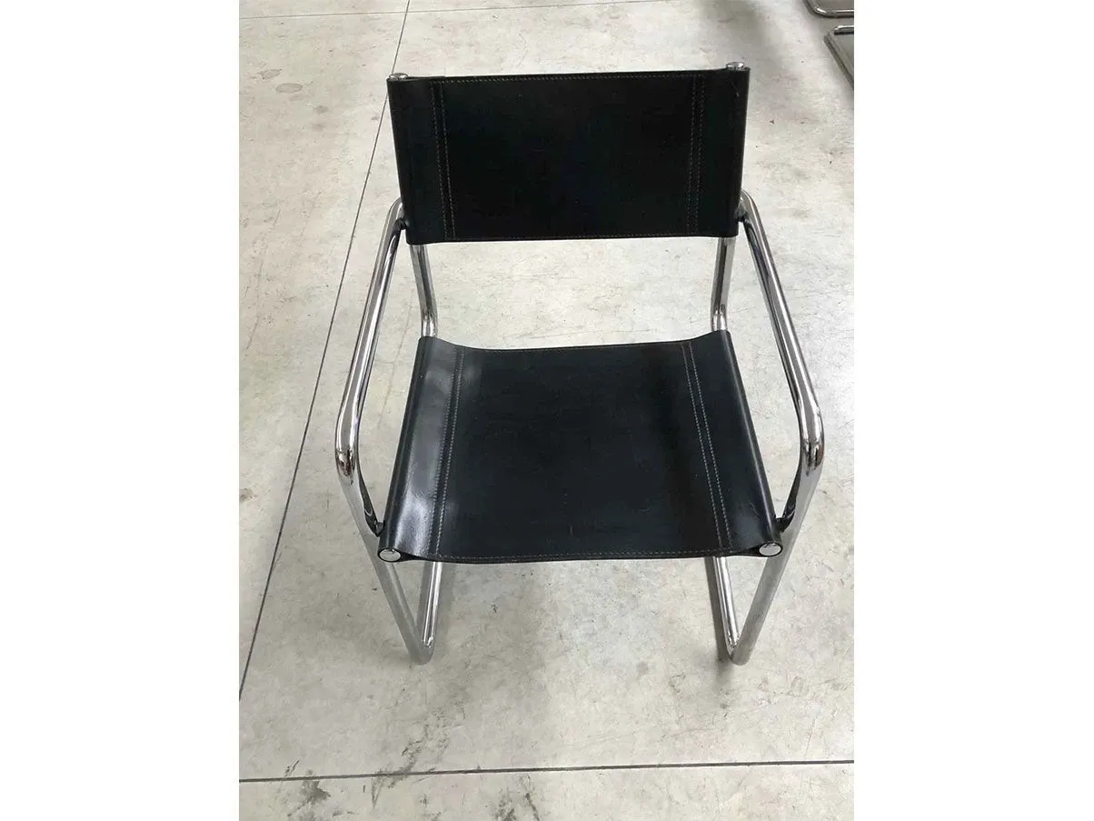 MG5 chair with armrests leather (black), Matteograssi 4