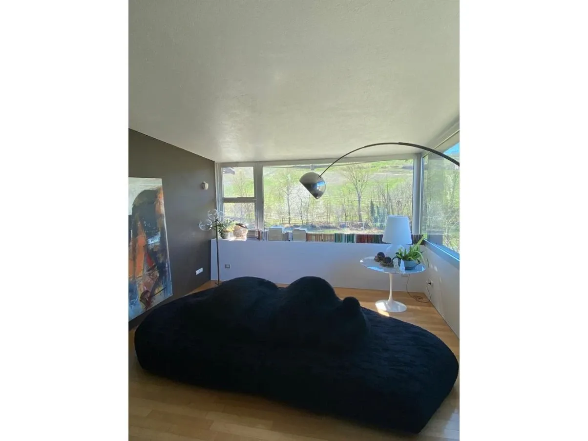 Pack sofa in black fabric 2