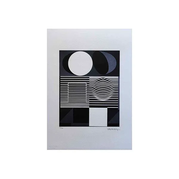 Litografia vintage Victor Vasarely Ondho (anni'70) image