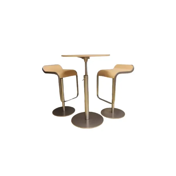 Set of 2 Lem stools and coffee table, LaPalma image