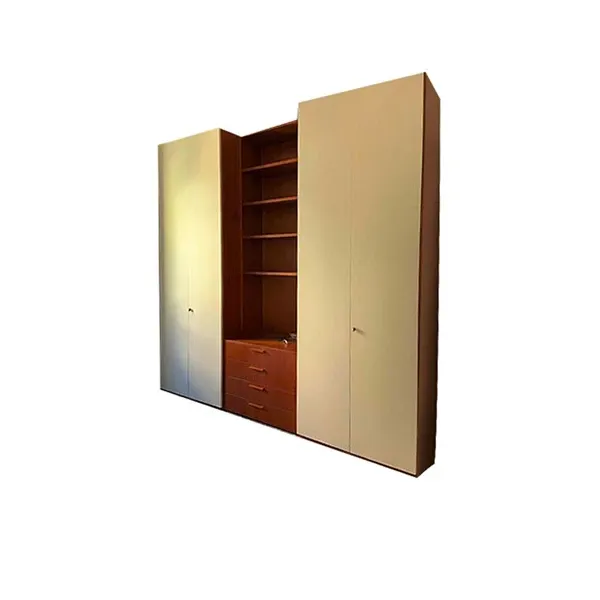 4-door wardrobe with central compartment for TV and drawers 1