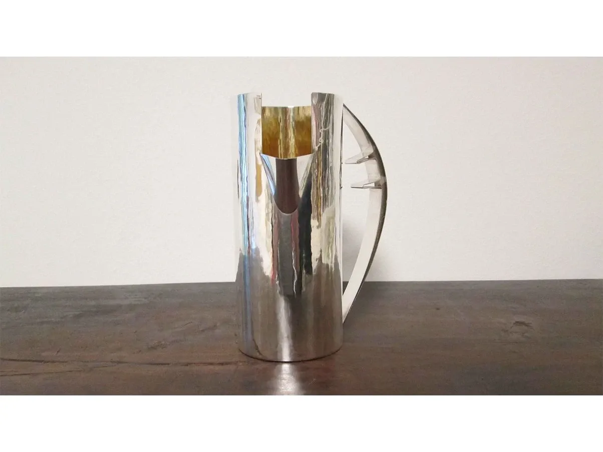 Carlo Scarpa carafe in gold and silver, Cleto Munari 2