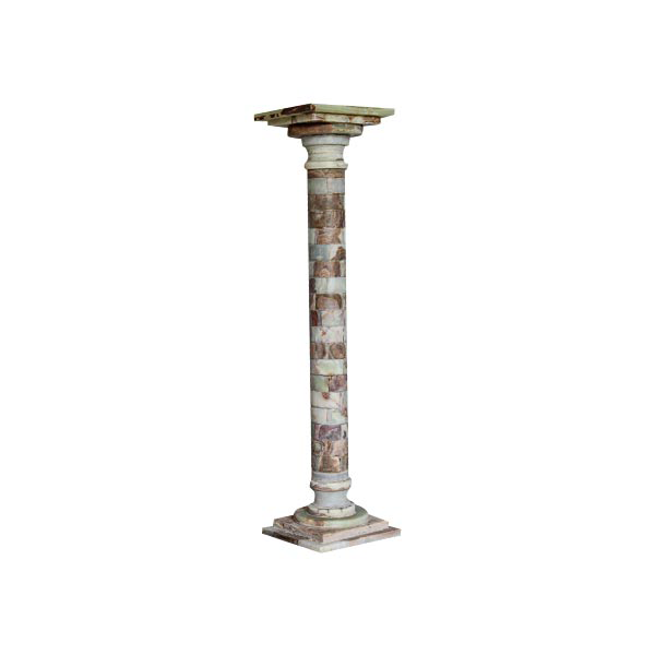 Colonna cilindrica vintage in alabastro (anni '50) image