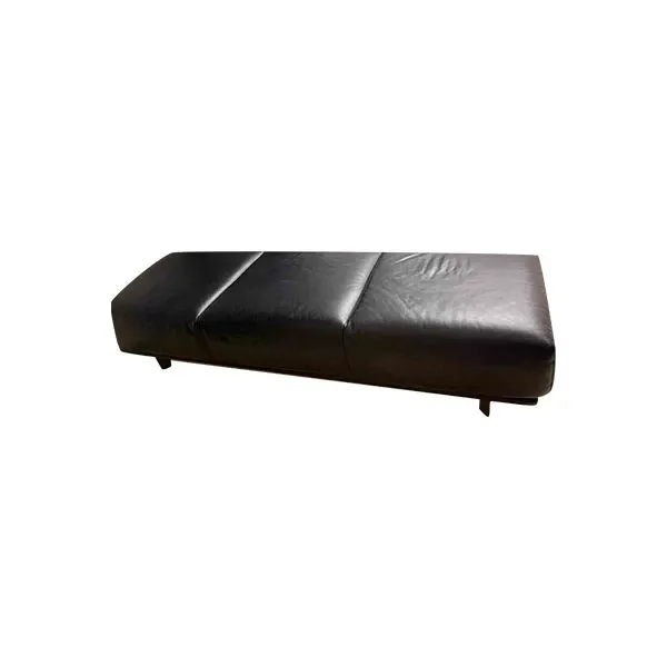 3 seater sofa in leather (black), Zanotta image