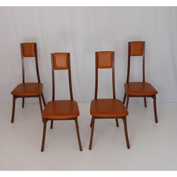 Set of 4 Vintage Programma S11 Chairs by Angelo Mangiarotti (70s) image