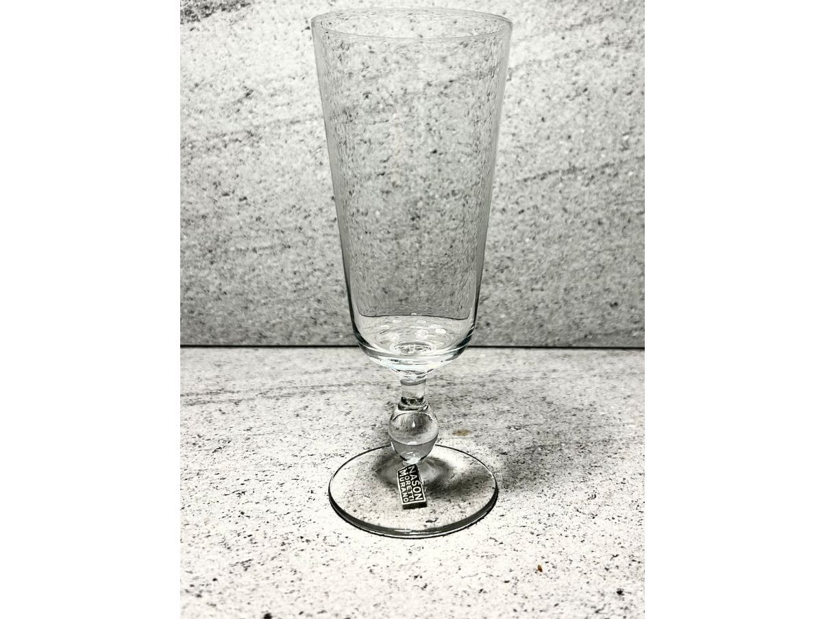 Set of 5 Murano Glass Champagne Flutes (1960s/1970s) Side