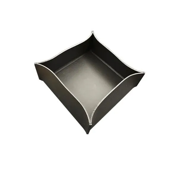 Vassoio quadrato rivestito in cuoio (nero), Poltrona Frau image