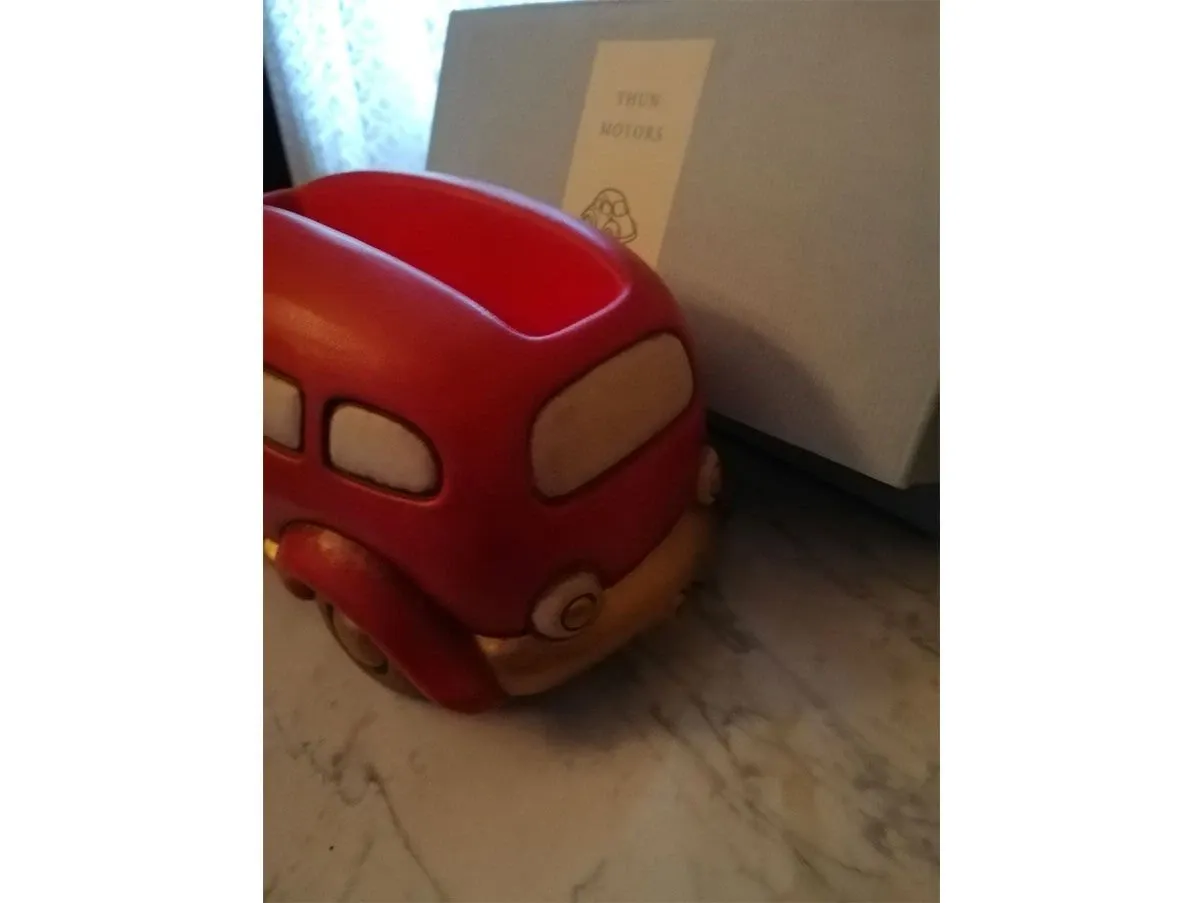 Thun Car figurine - Volkswagen T2 ceramic (red), Thun 4