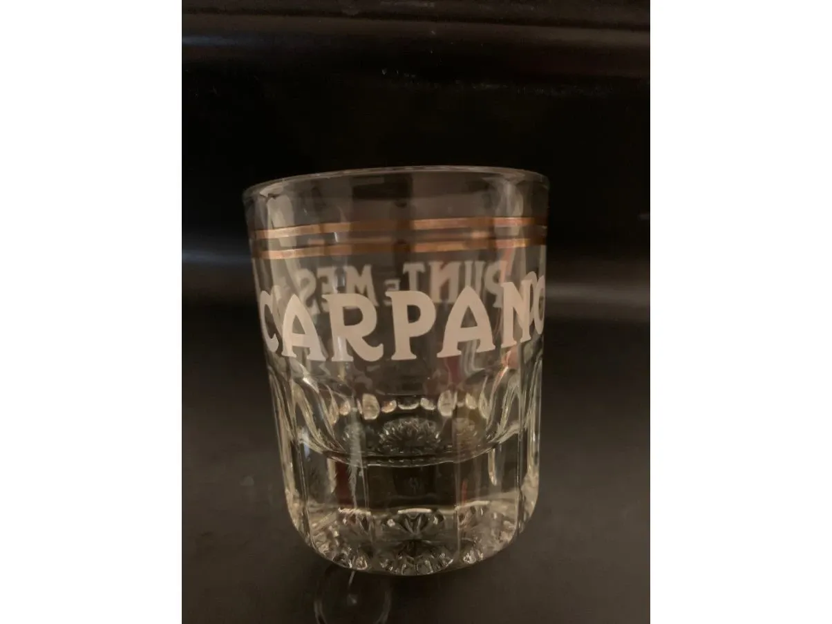 Set 2 bicchieri da liquore vintage (anni '70), Carpano Punt e Mes 1