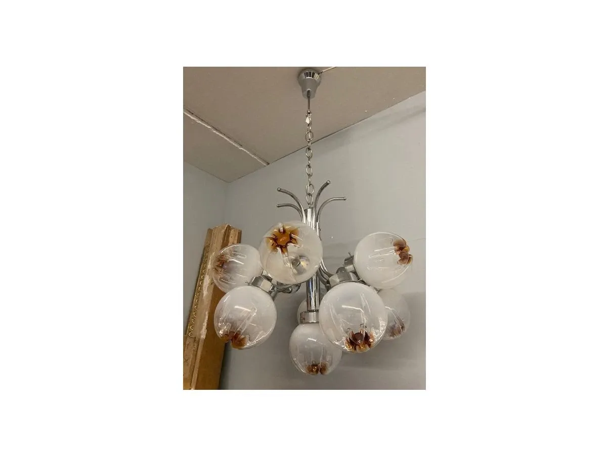 Vintage chandelier with 12 lights (1970s), image