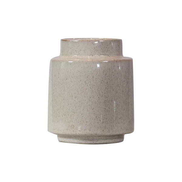 Vaso minimale in ceramica con decoro puntinato, Bloomingville image