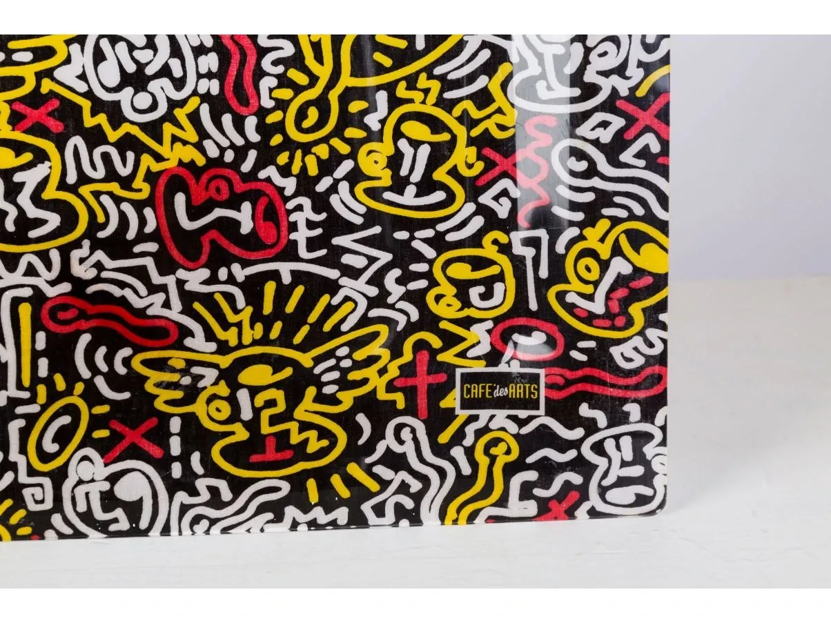 Keith Haring multicolor tray, Cafè Des Arts 3