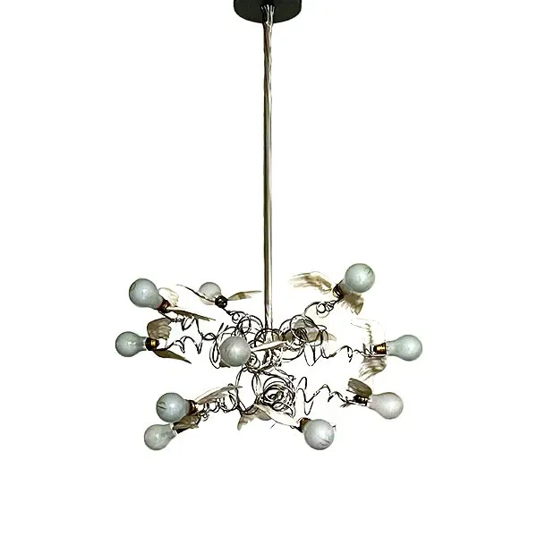 Lampada a sospensione Birdie 12 luci (bianco), Ingo Maurer 3