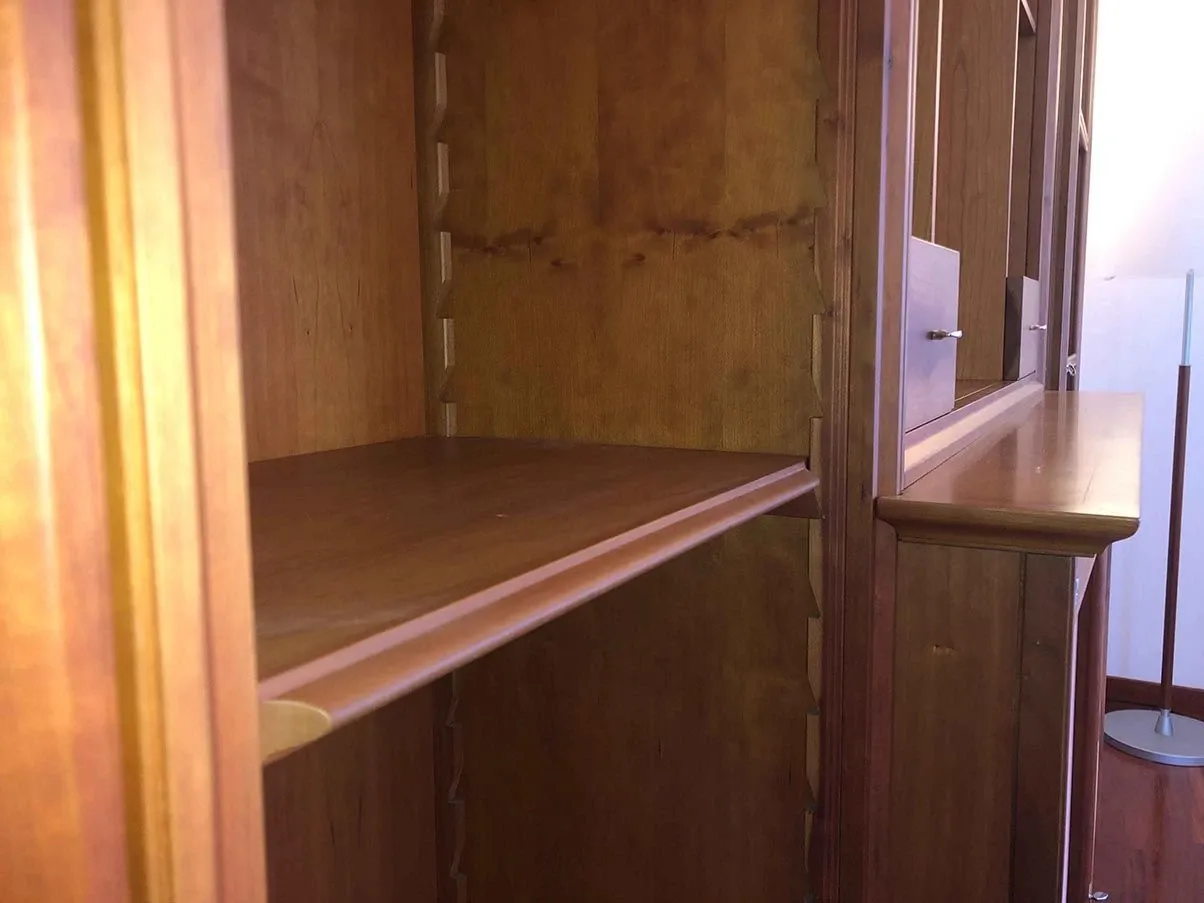 Work bookcase in solid cherry wood 5