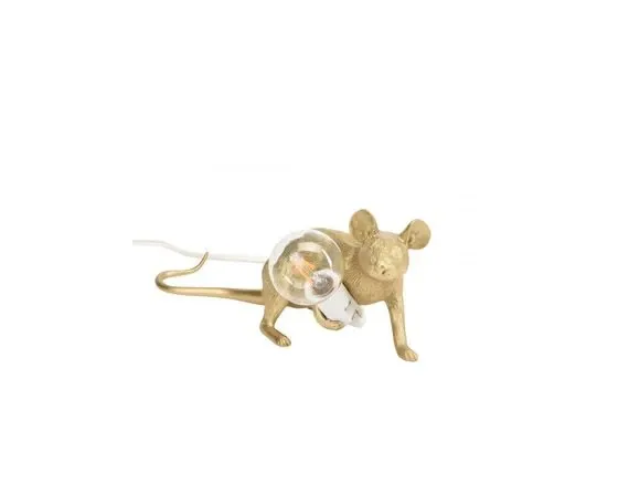 Mouse Lamp Gold (cavo bianco) 2