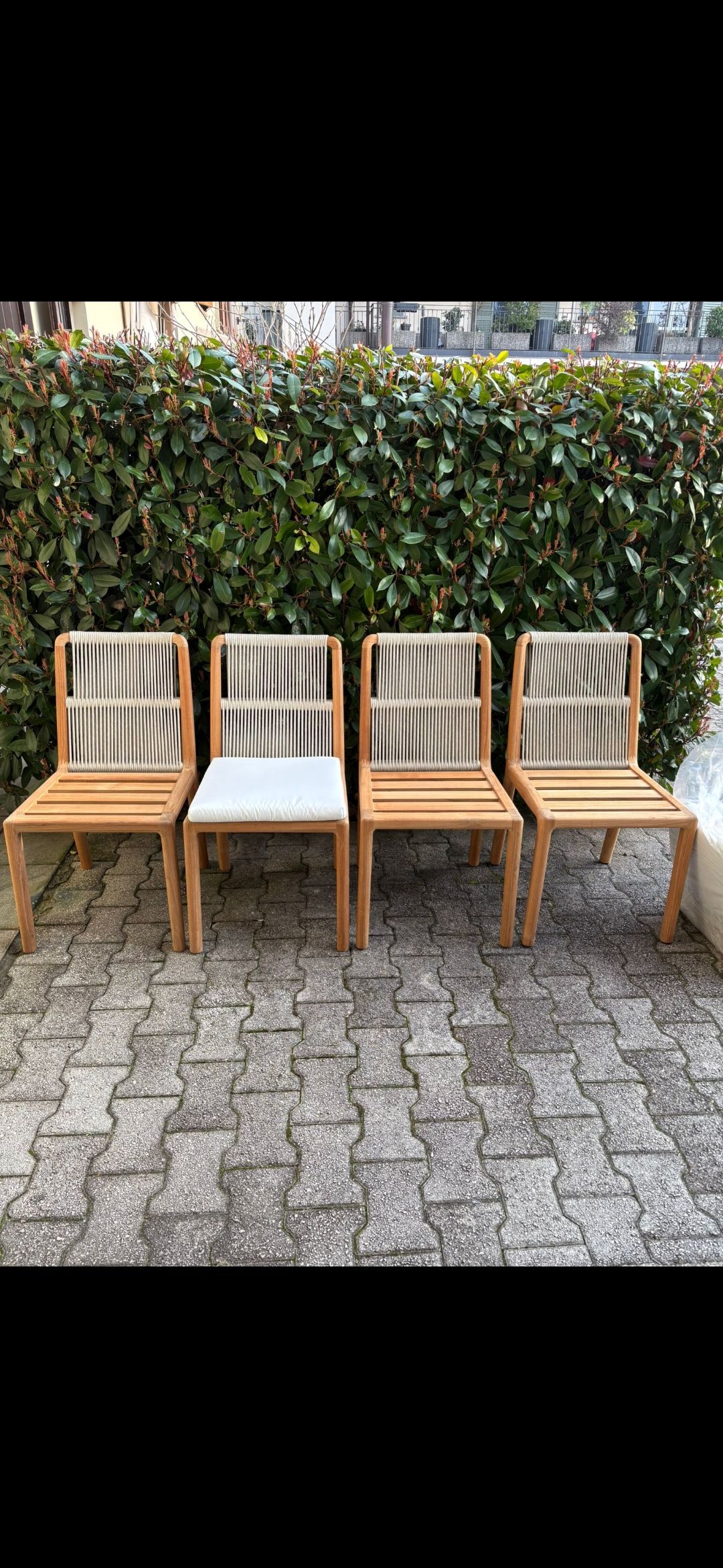 4er Set Cobea Stühle aus Teakholz Main
