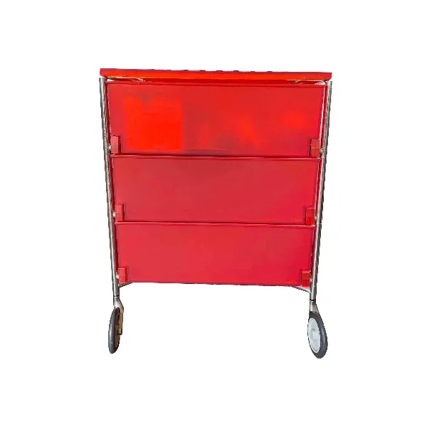 Mobil chest of drawers in polypropylene (red), Kartell image