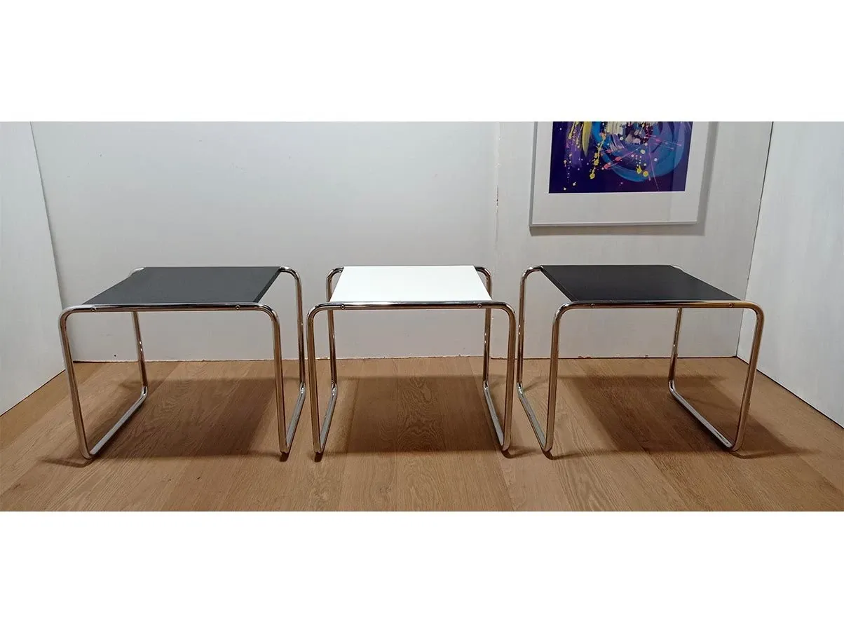 Set 3 tavolini iconici Laccio B10 di Marcel Breuer, Alivar 2