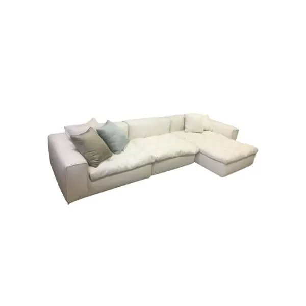 Divano Nap con chaise longue bianco, Seven  image