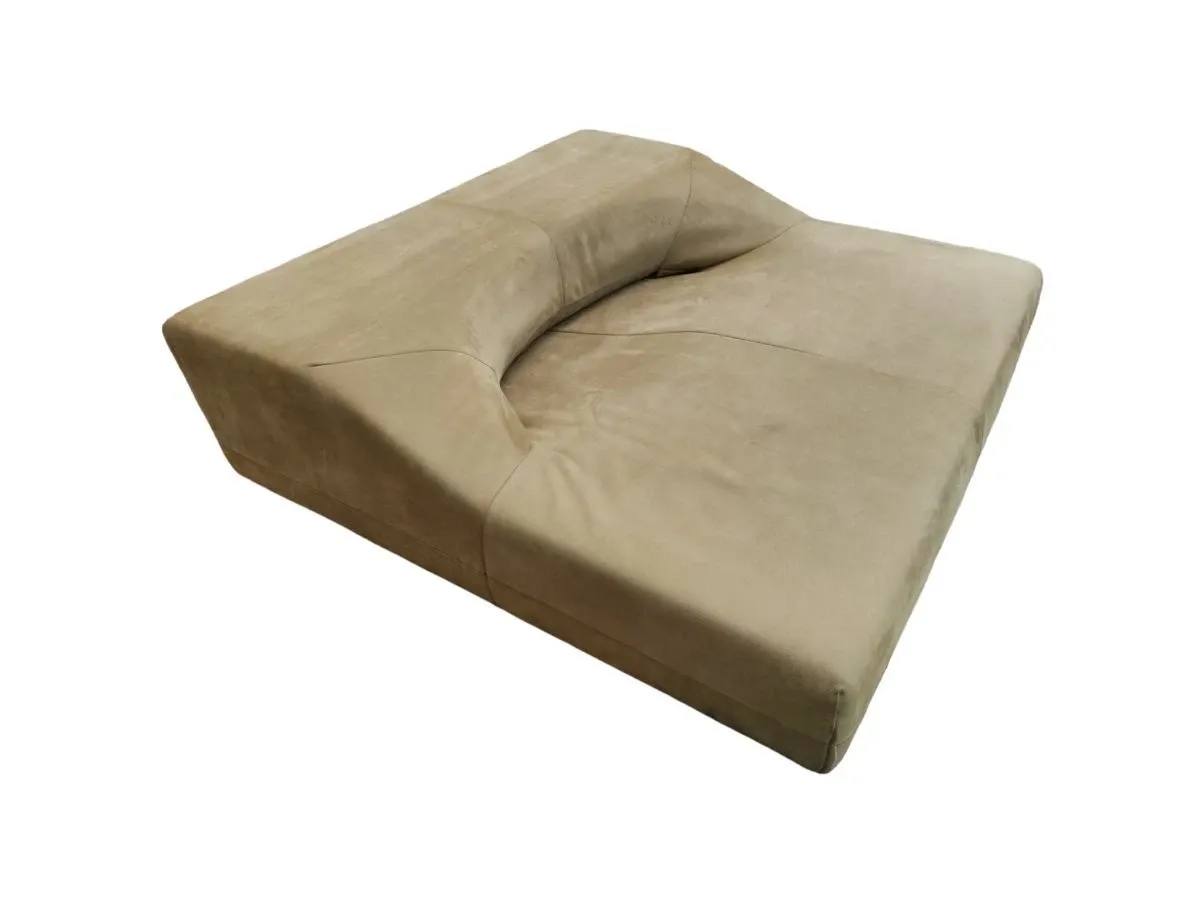 Pouf Sofa Hole sofa in beige leather, Darchittetura 