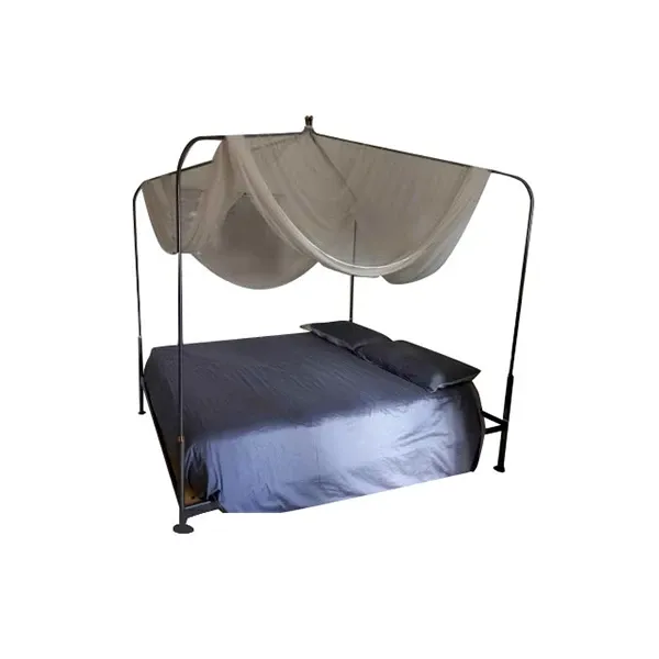Crimea canopy double bed in metal, Flou 7