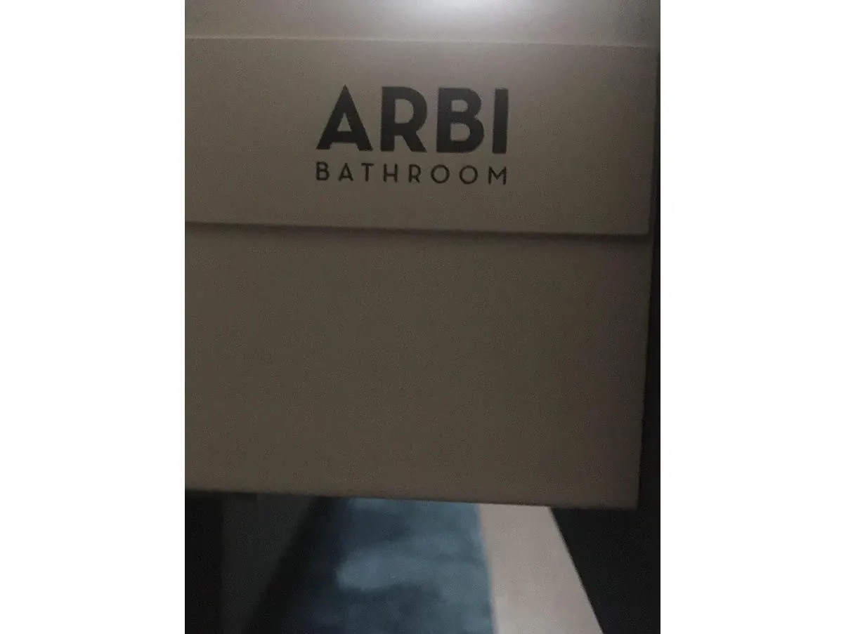 Mobile bagno con lavabo e cassettoni in legno (grigio), Arbi 3