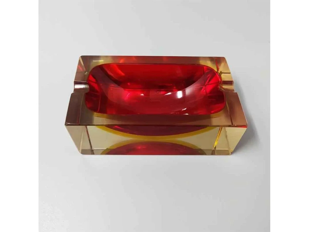 Vintage ashtray by Flavio Poli in Murano glass 1