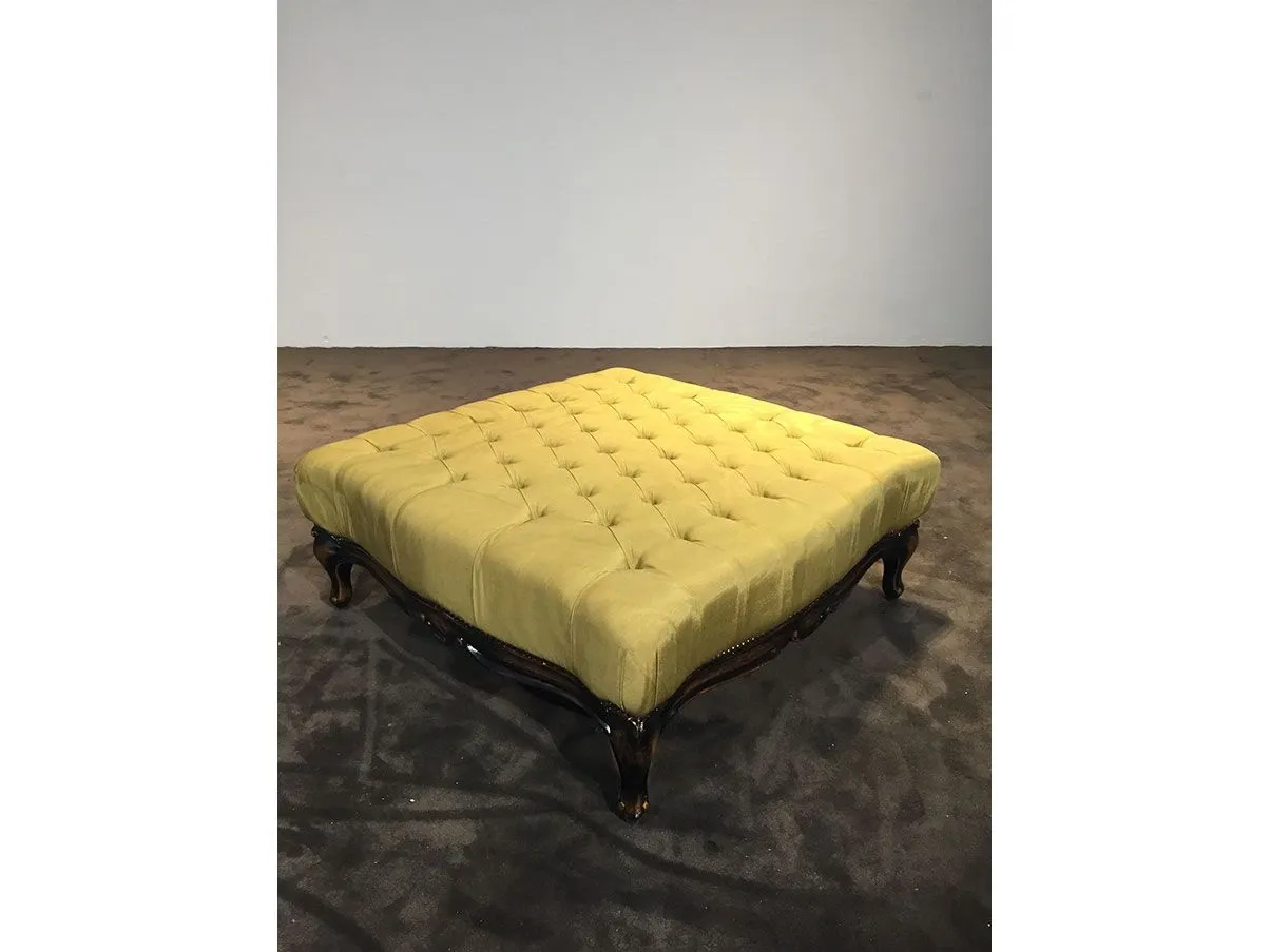 Pouf da centro Modigliani in tessuto capitonné, Bruno Zampa 4