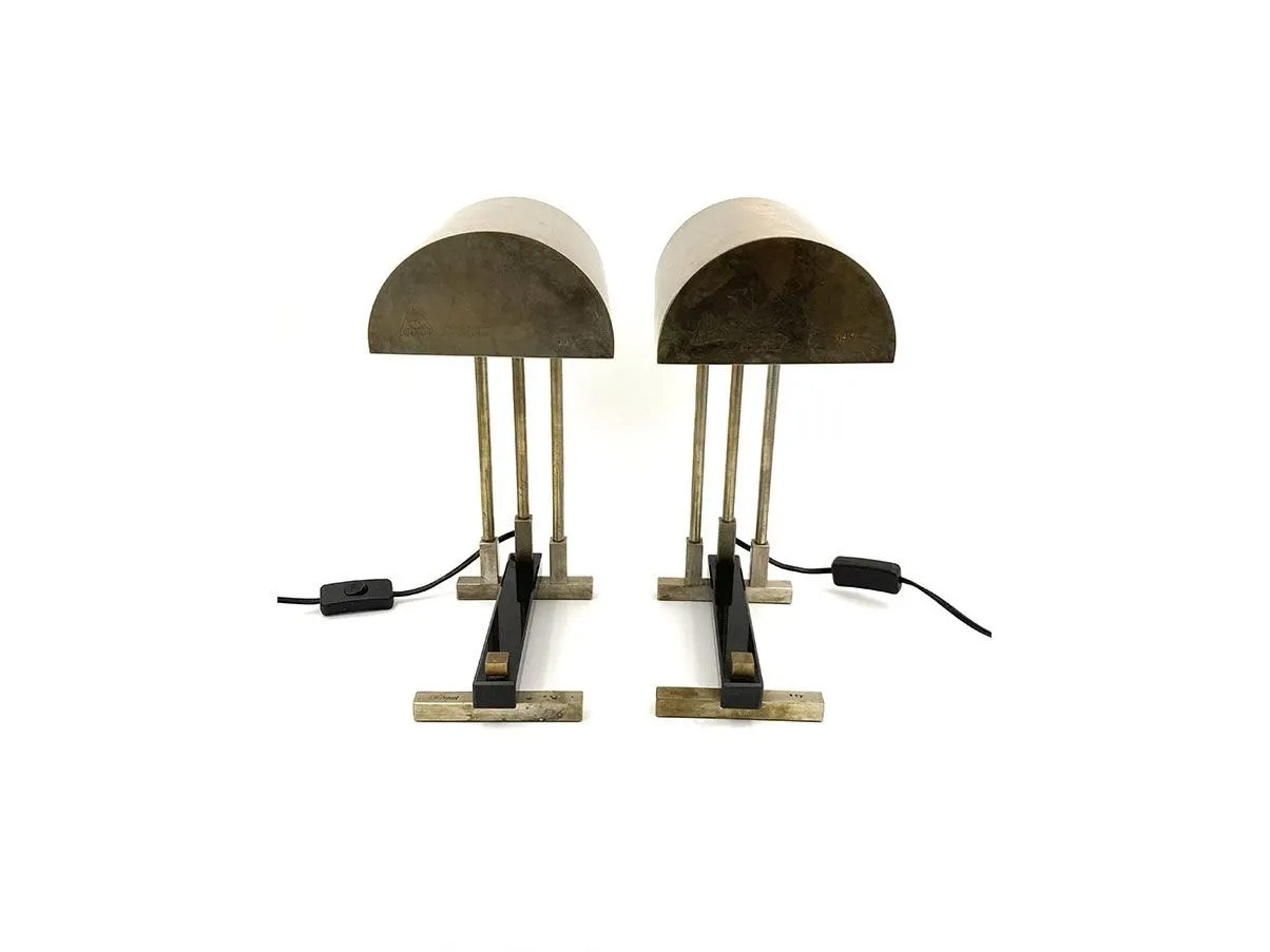 Set 2 lampade da tavolo in stile Bauhaus, Diamant Art Studio 
