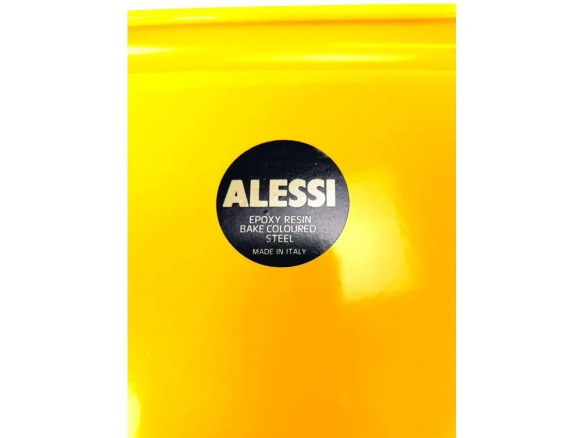 Set 2 vassoi 5006 di Ettore Sottsass acciaio (giallo), Alessi 