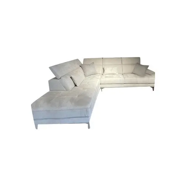 Corner sofa in gray fabric, LeComfort image