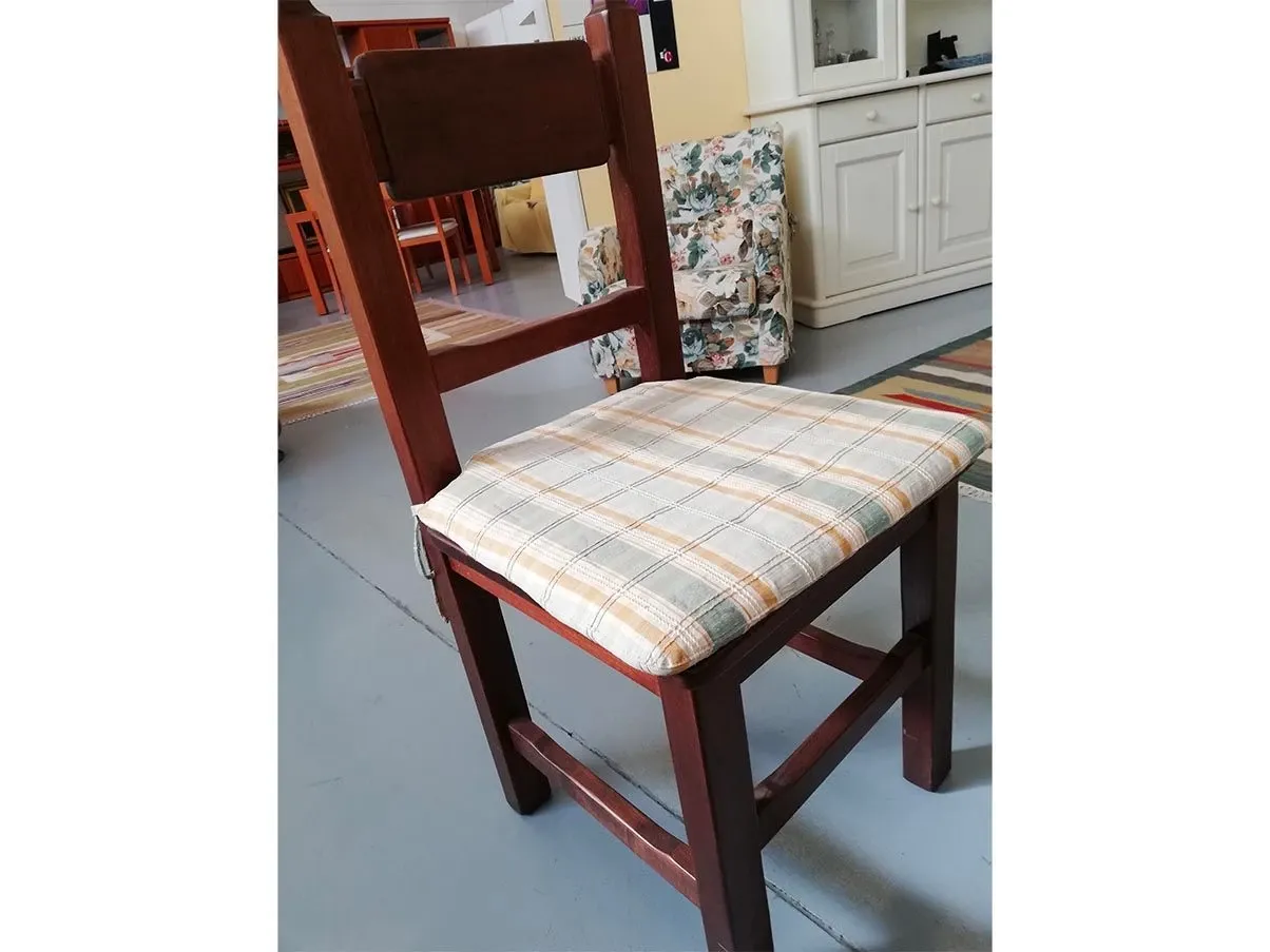 Set of 6 Melodia chairs in solid wood, Linea in Arredamenti 5