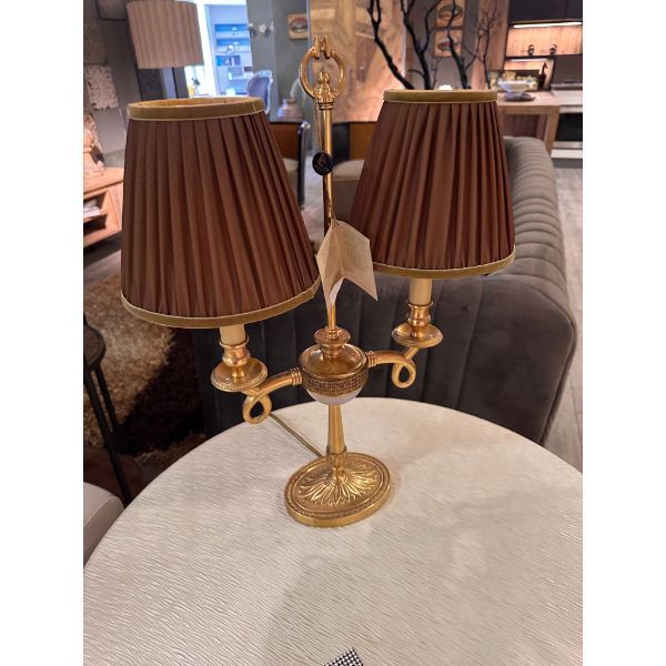 Vintage brass table lamp by Leone Aliotti, image