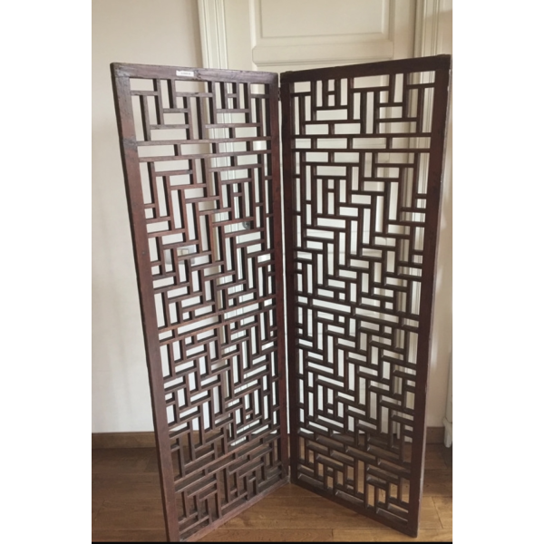 Chinese fir wood screen, image
