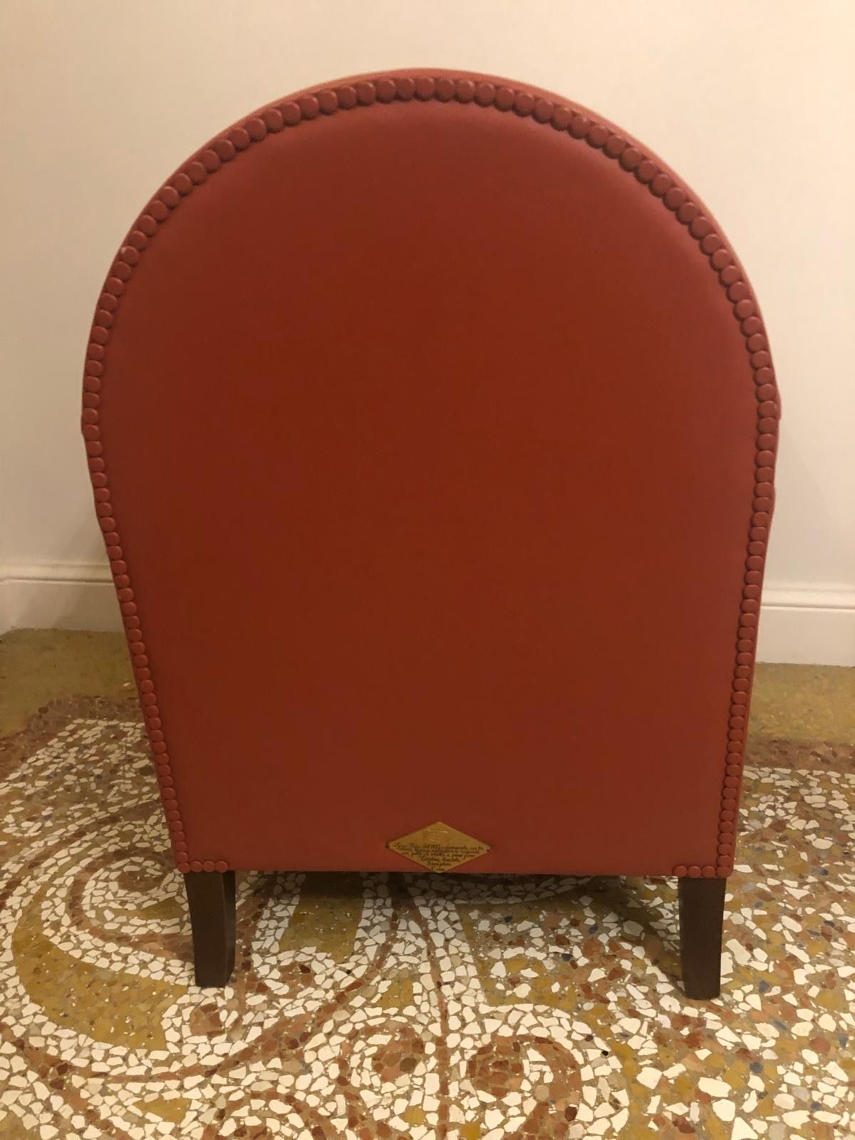 Lyra leather armchair (red), Poltrona Frau Front