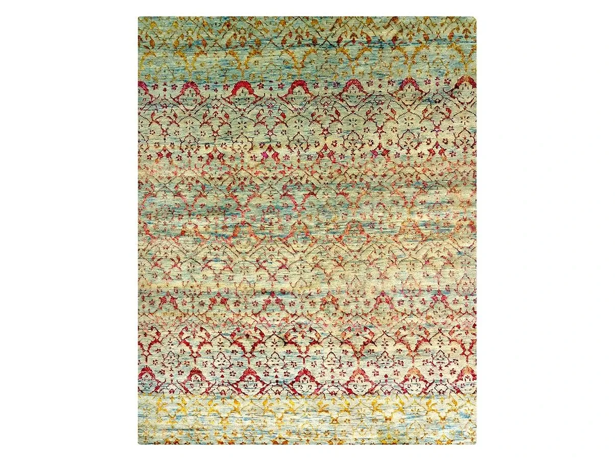 Tappeto rettangolare Agra 45084 lana e seta di bambù, Cabib 5