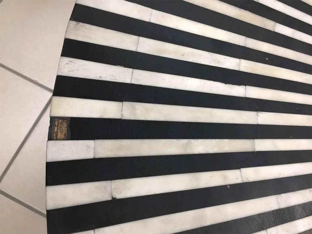 Tavolino rotondo Electra (bianco-nero), Kare Design 5