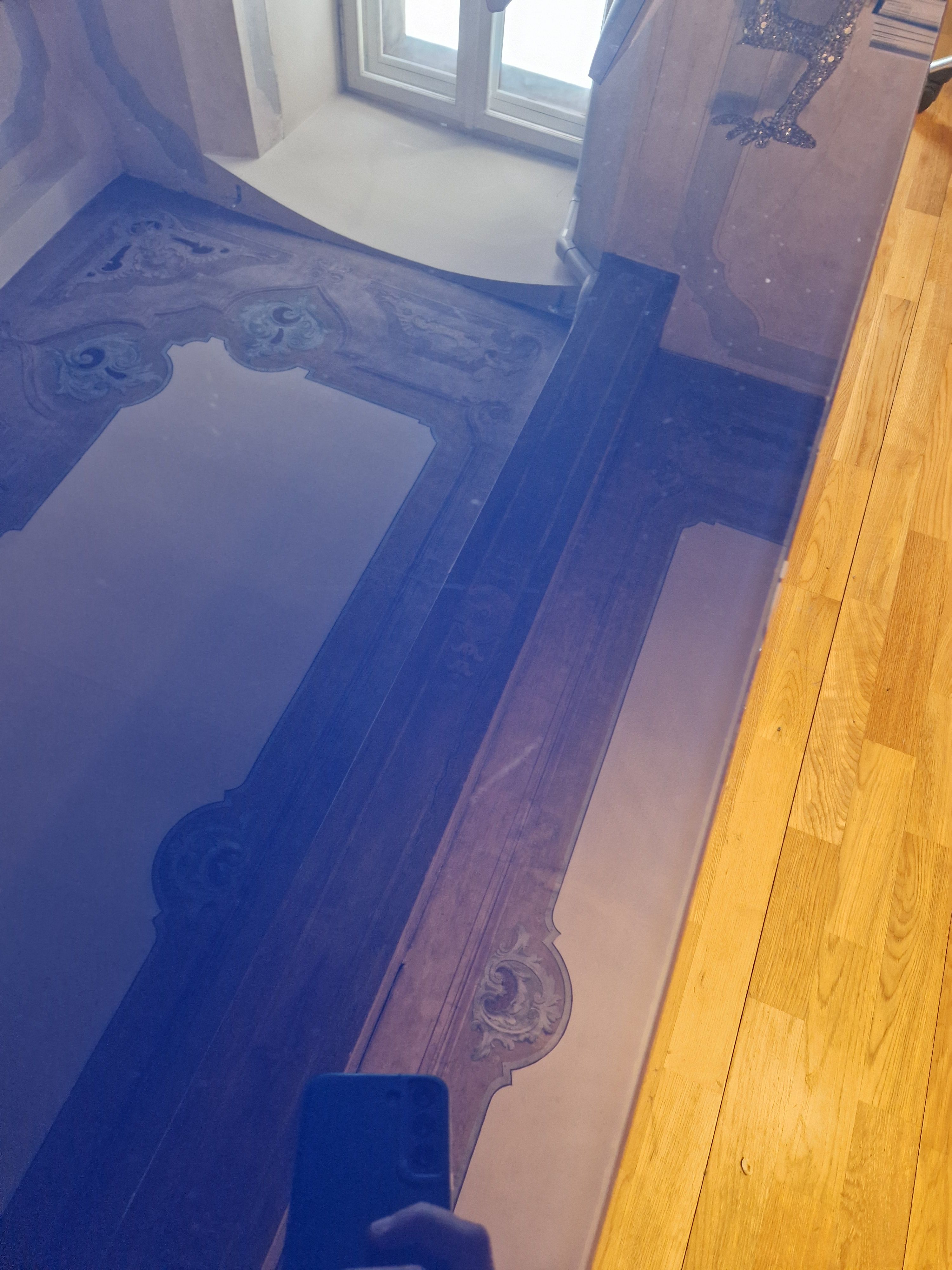 Tavolo rettangolare Nomos colore blu di Norman Foster Defects