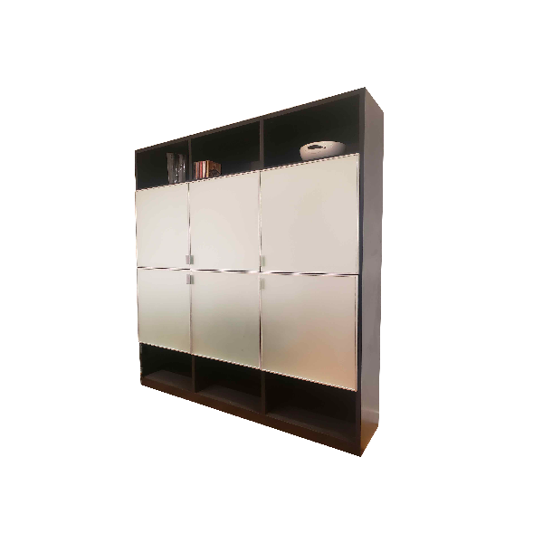 505 sideboard with glass and wood compartments (black), Molteni & C image
