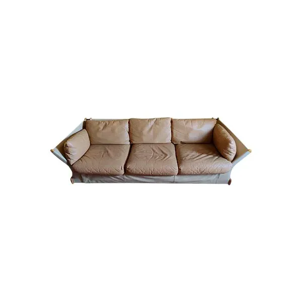3 seater sofa Violin in removable leather (beige) 2