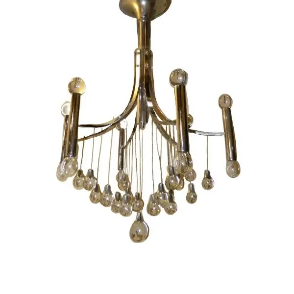 Vintage 6-light chandelier (1970s), image