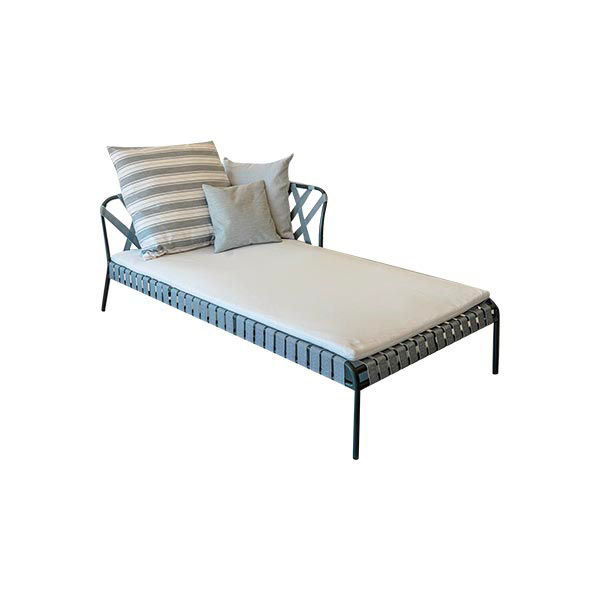 Inout 859 single bed in fabric (silver), Gervasoni image