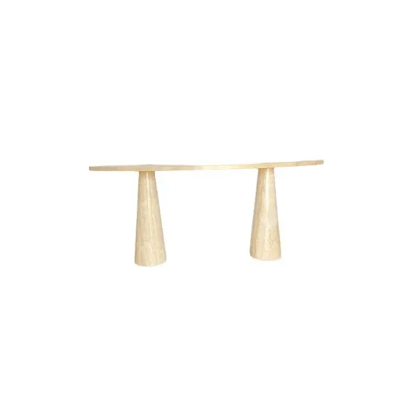 Vintage travertine Eros Console (70s), 