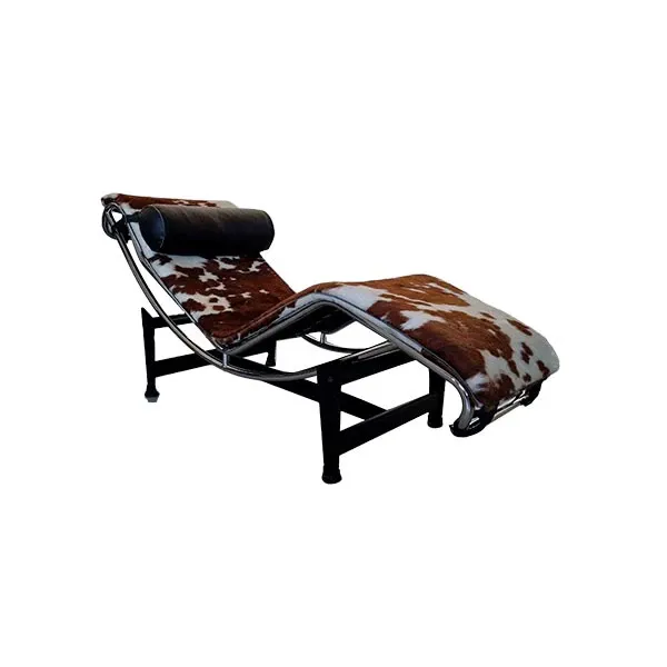 LC4 chaise longue in steel and pony skin, Alivar image