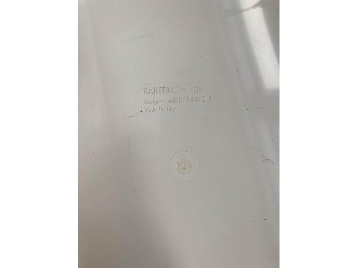 Comodino vintage bianco Componibili di Anna Castelli Ferrieri per Kartell,  1960
