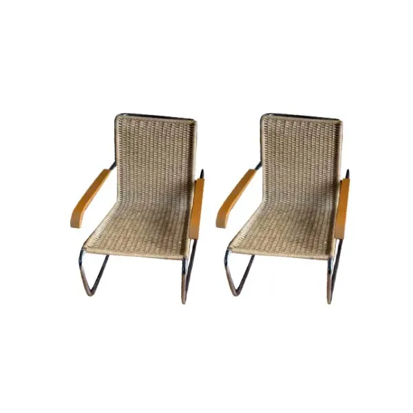 Set of 2 Thonet S35 L chairs by Marcel Breuer, Thonet image