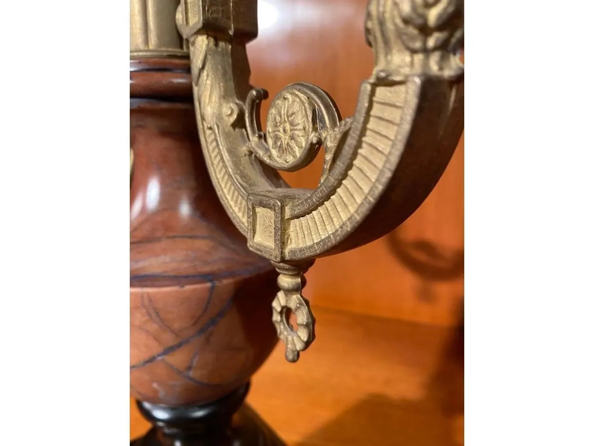 Candestick in marble and bronze, John Richard 4